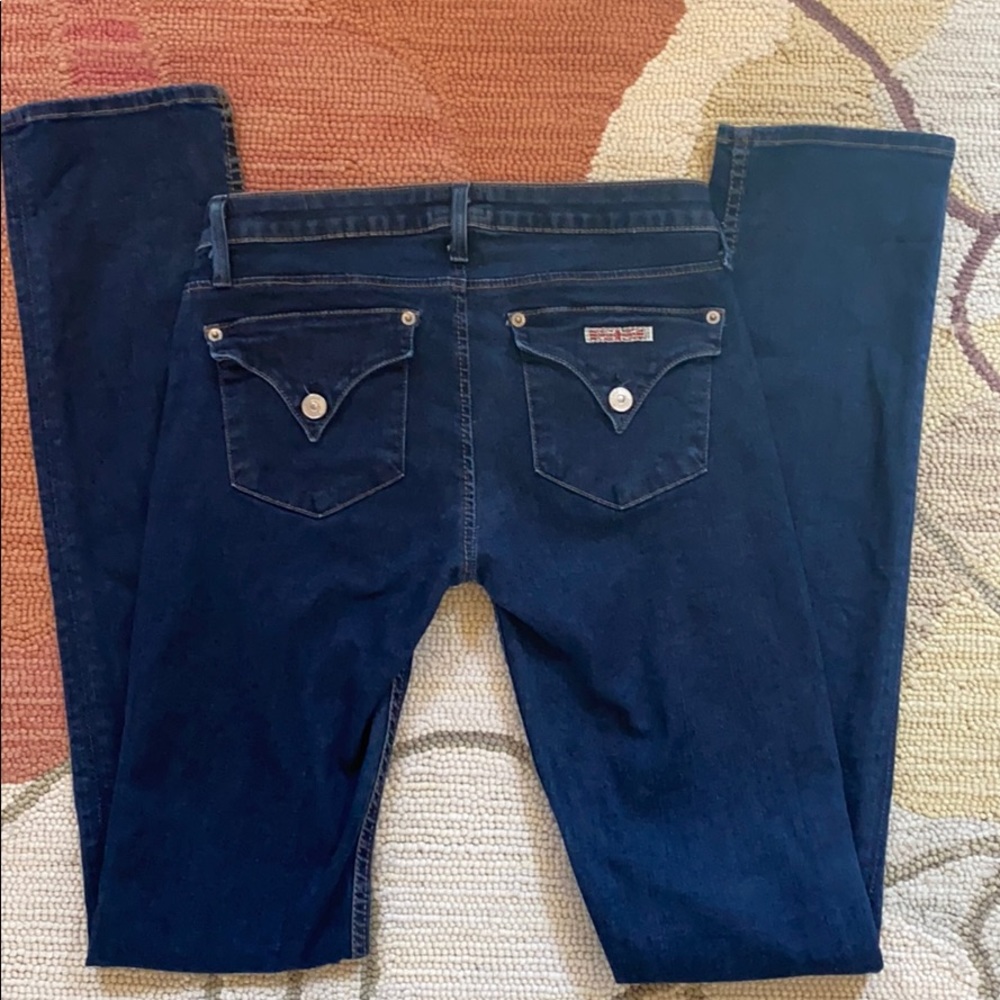 Hudson Carly Flap Straight Jeans